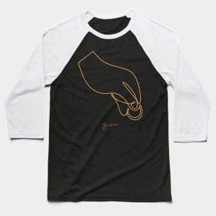 Monoline Hand (Give) Baseball T-Shirt